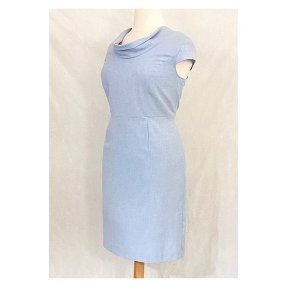 Calvin Klein Cap Sleeve Cowl Neck Sheath - Picture 4 of 10